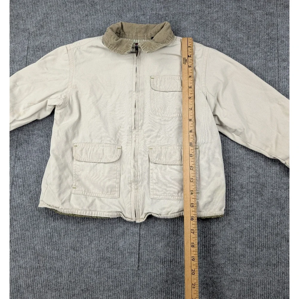 Vintage Graphite Chore Coat Kids Boy 4 Barn Utility Equestrian Flannel Lined 90s